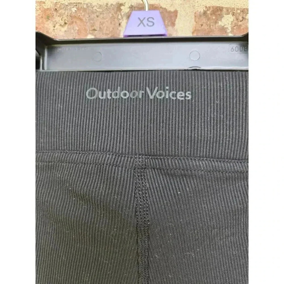 OUTDOOR VOICES Superform Rib Flare Pants In Black Size XS - Picture 4 of 4